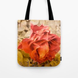 Vintage pink countryside rose blossom Tote Bag