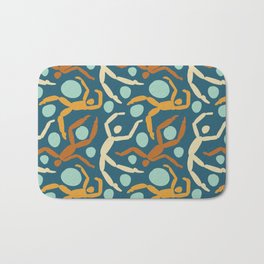 Colorful Ecstatic Soul Dancers Bath Mat