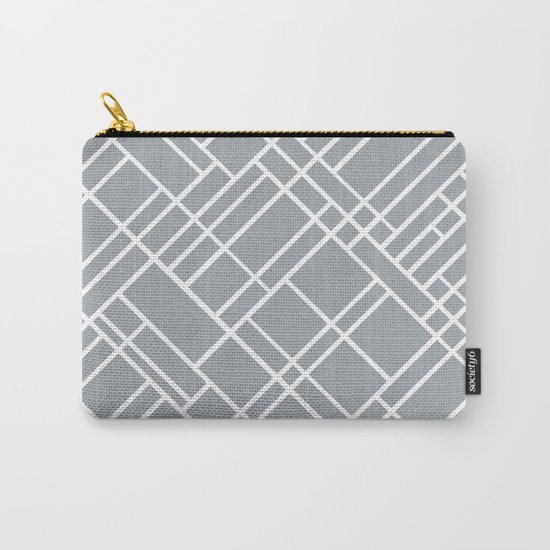 Map Outline Grey 45 Carry-All Pouch