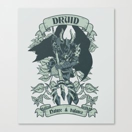 Druid Warrior Canvas Print