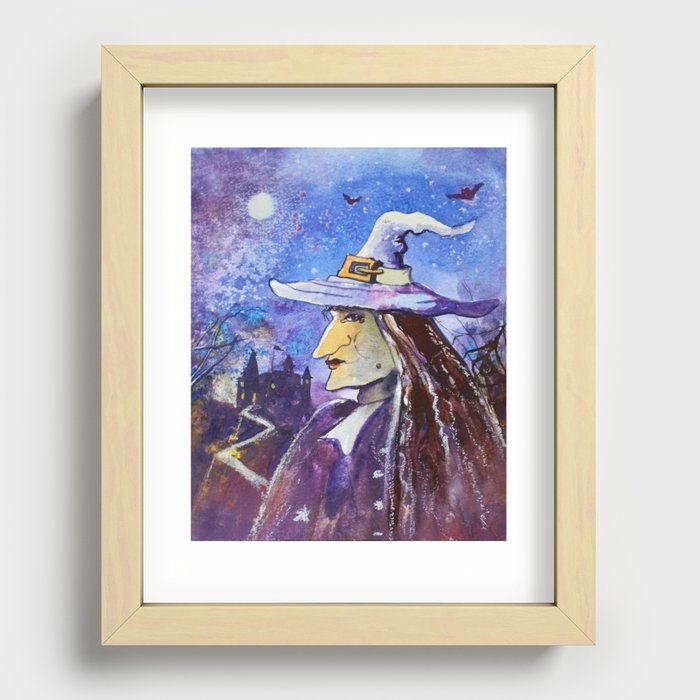 Lovely Wicked Witch Recessed Framed Print