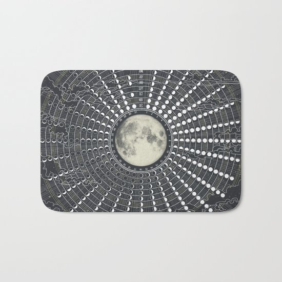 Phases // Moon Calendar 2017 Bath Mat