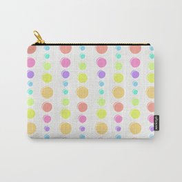 Rainbow Pastel Dots Pattern Carry-All Pouch