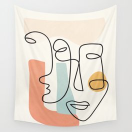 Abstract Faces 31 Wall Tapestry