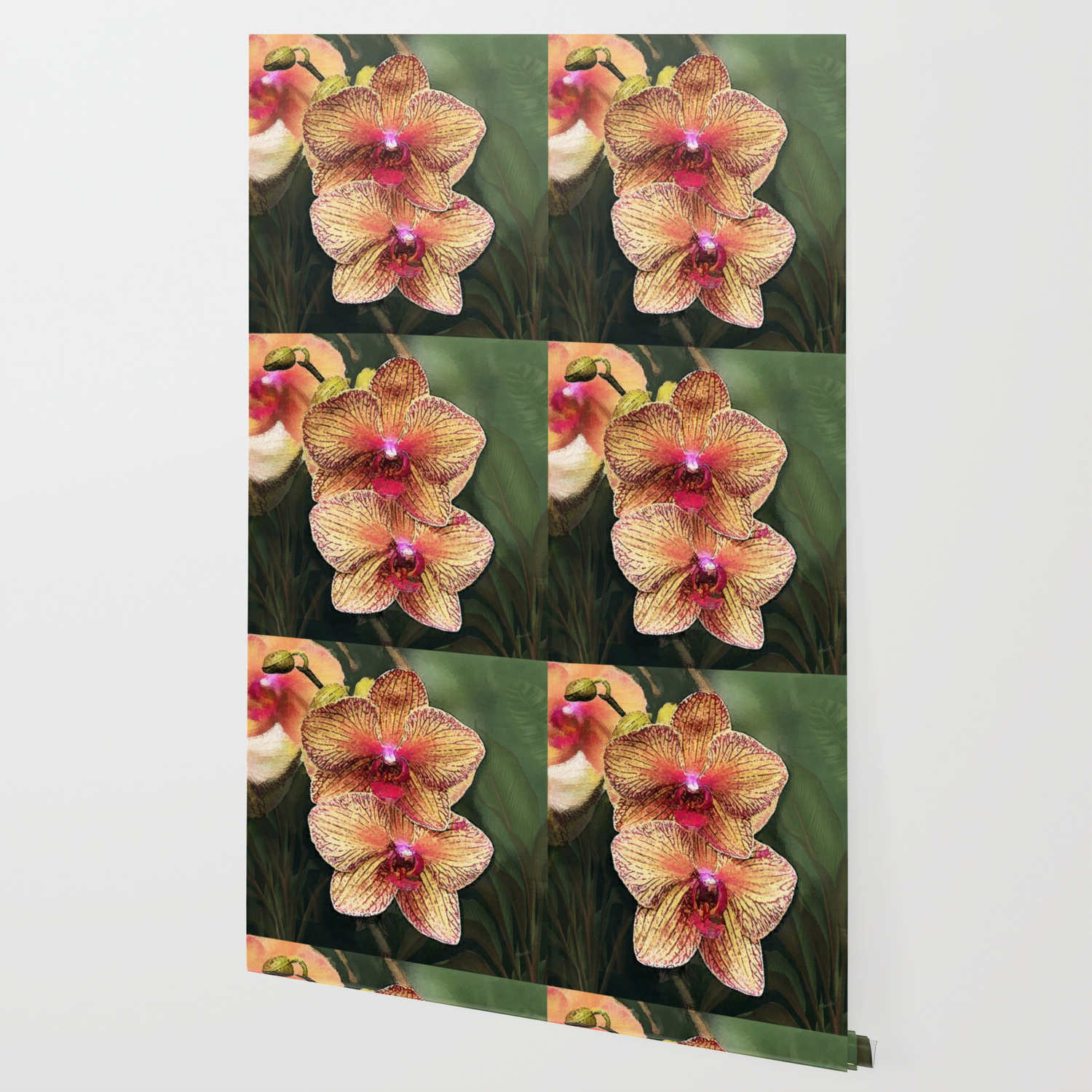 Na Pua Okika Ke O Hawaiian Orchid Blossom Wallpaper By Jmariellearts Society6