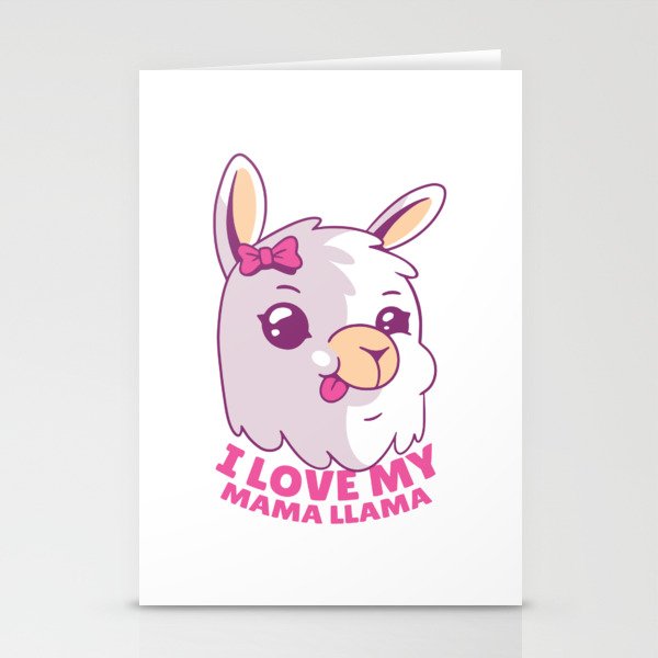 Mama Llama Quote Stationery Cards