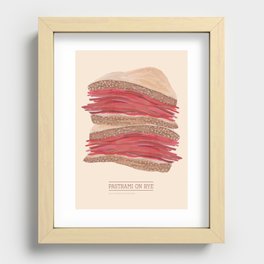 Pastrami on Rye Recessed Framed Print