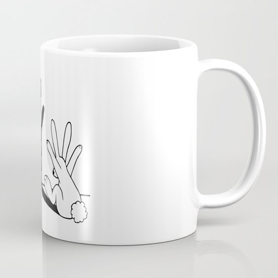Rabbit Hand Shadow Mug