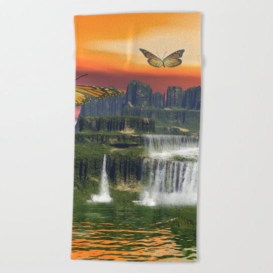 Butterflies Beach Towel