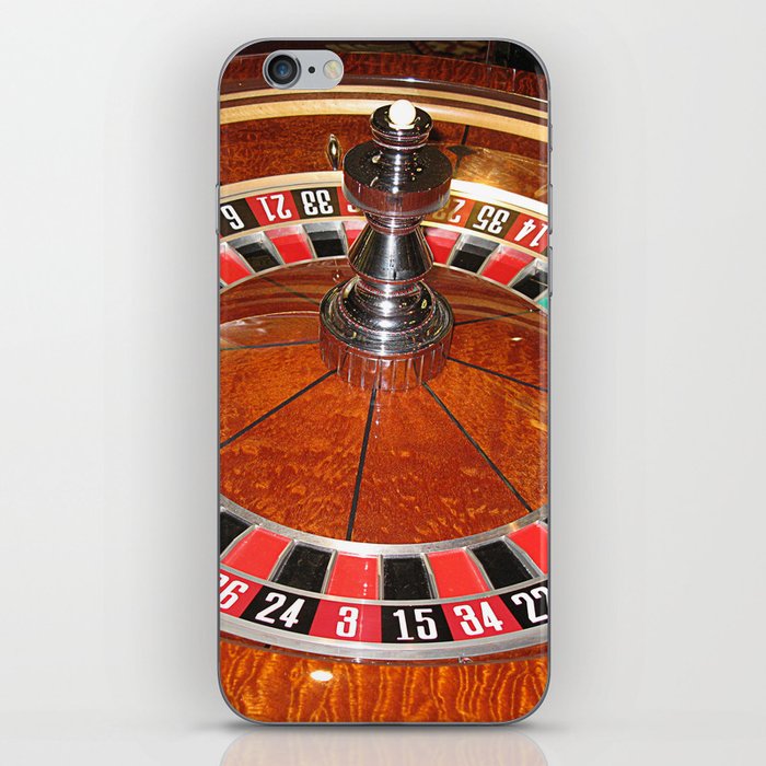 Roulette wheel casino gaming design iPhone Skin