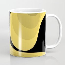 Yellow fluid abstract Coffee Mug