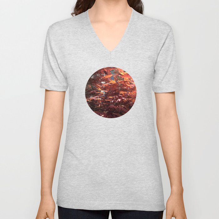 Planetary Bodies - Japanese Maple V Neck T Shirt
