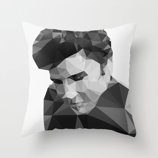 Elvis Presley - Digital Triangulation Throw Pillow