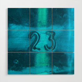23 Blue Magic Number by Emmanuel Signorino Wood Wall Art