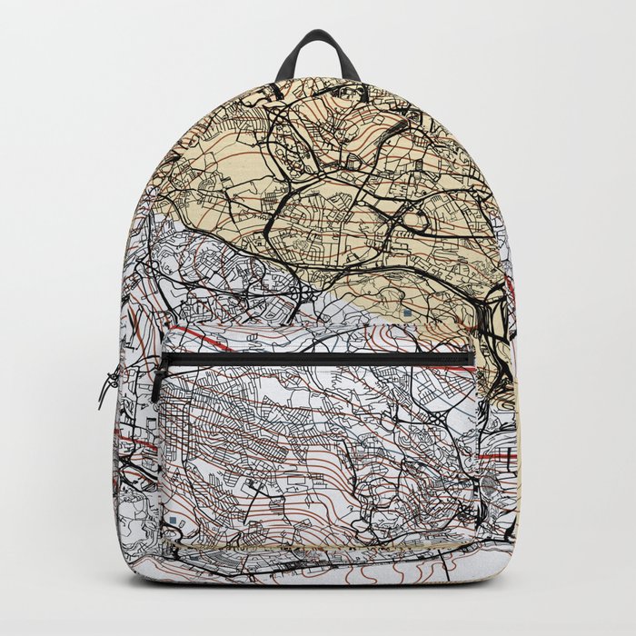 Lisbon - Portugal - Map Drawing Backpack