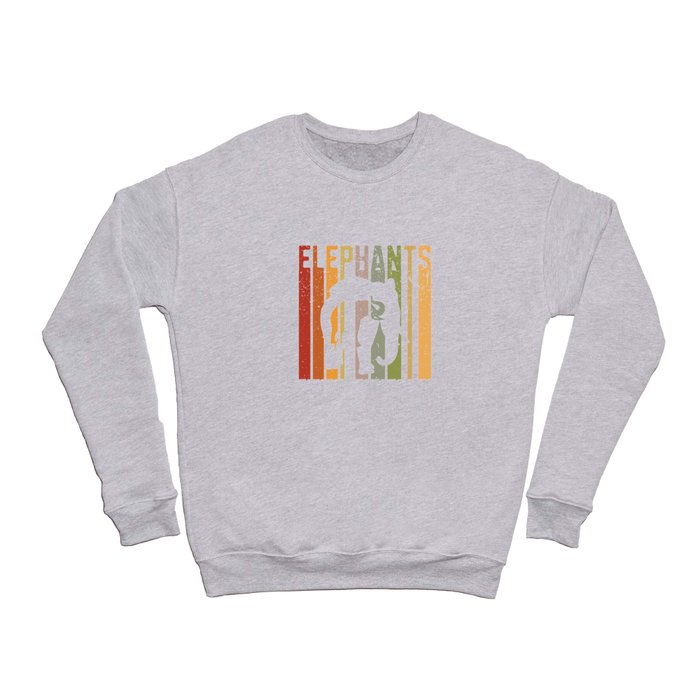 Elephant's Vintage Retro Crewneck Sweatshirt