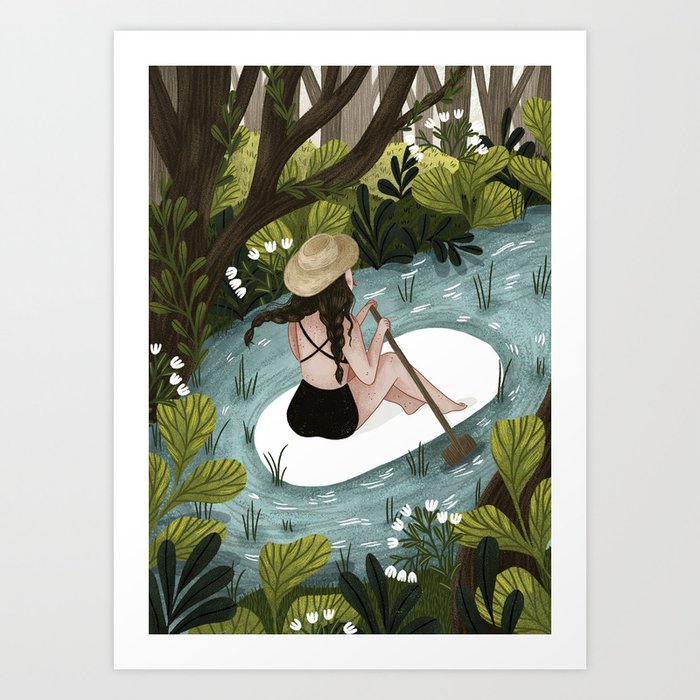 Down the River Art Print