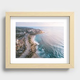 La Jolla, San Diego Aerial Photography Recessed Framed Print