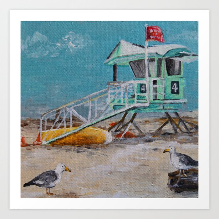 Santa Cruz Beach Art Print By Kendys Society6