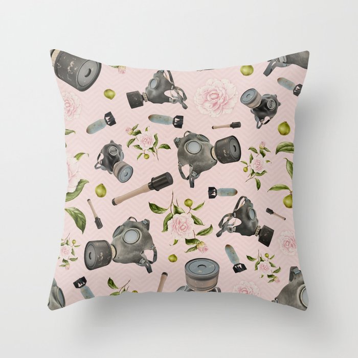 Don't stop to smell the roses Throw Pillow