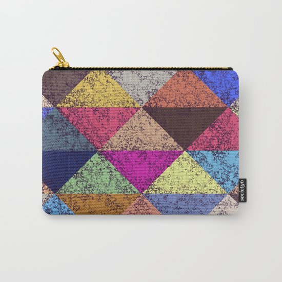 Color texture, Geometric background Carry-All Pouch