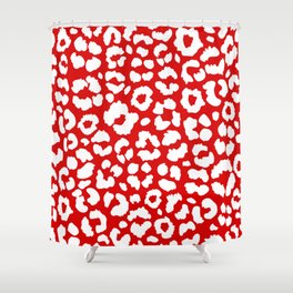 Animal Print | Red Shower Curtain