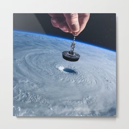 Down the drain Metal Print | Typhoon, Hurricane, Eye, Sink, Atmosphere, Clouds, Tornado, Space, Cyclone, Storm 