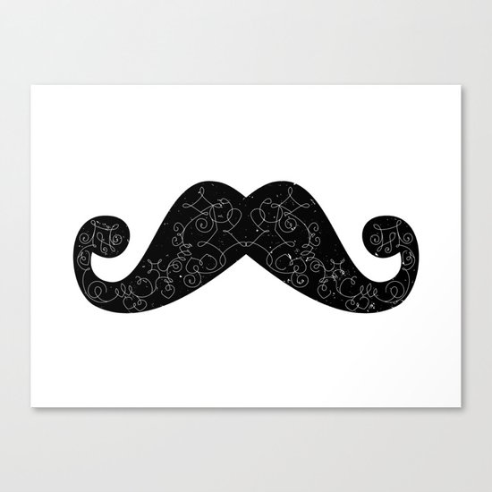 Dia De Los Mustache Canvas Print