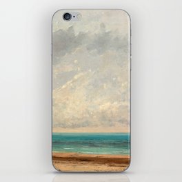 Calm Sea, 1866 by Gustave Courbet iPhone Skin