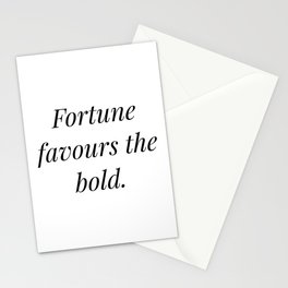 Virgil - Fortune favours the bold Stationery Card