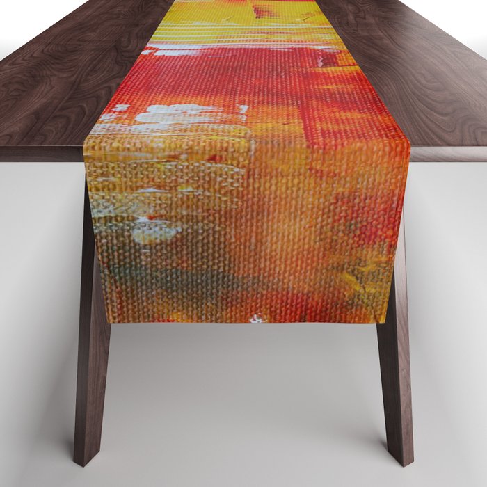 Contemporary Abstract Art Table Runner
