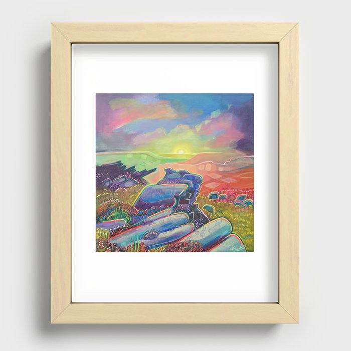 view of the peak district Recessed Framed Print