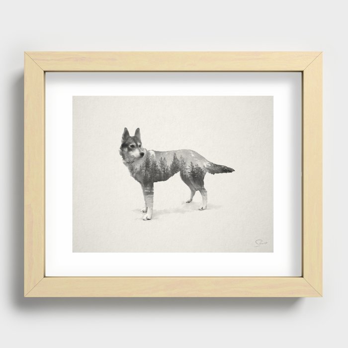 Ghost Dog - Coco Recessed Framed Print