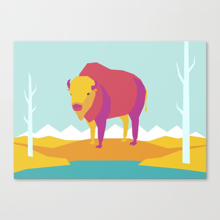 The Bison Canvas Print