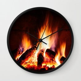 Fireplace Wall Clock