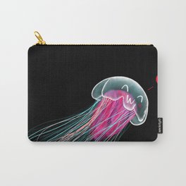 UWU Jellyfish Carry-All Pouch | Fish, Jelly, Jellyfish, Digital, Neon, Drawing, Uwu 