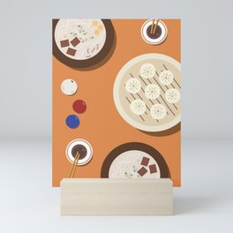 Soup Dumplings Breakfast Mini Art Print