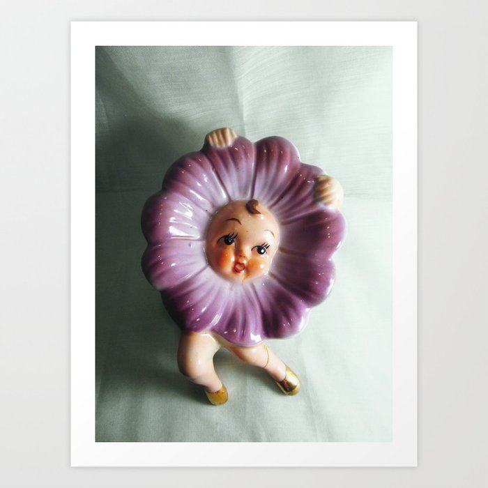Awful Dancing Flower Dish Person Thing Art Print