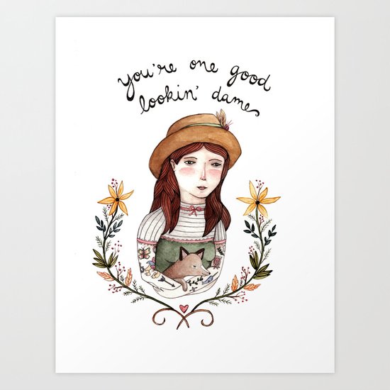 Good Lookin' Dame Art Print