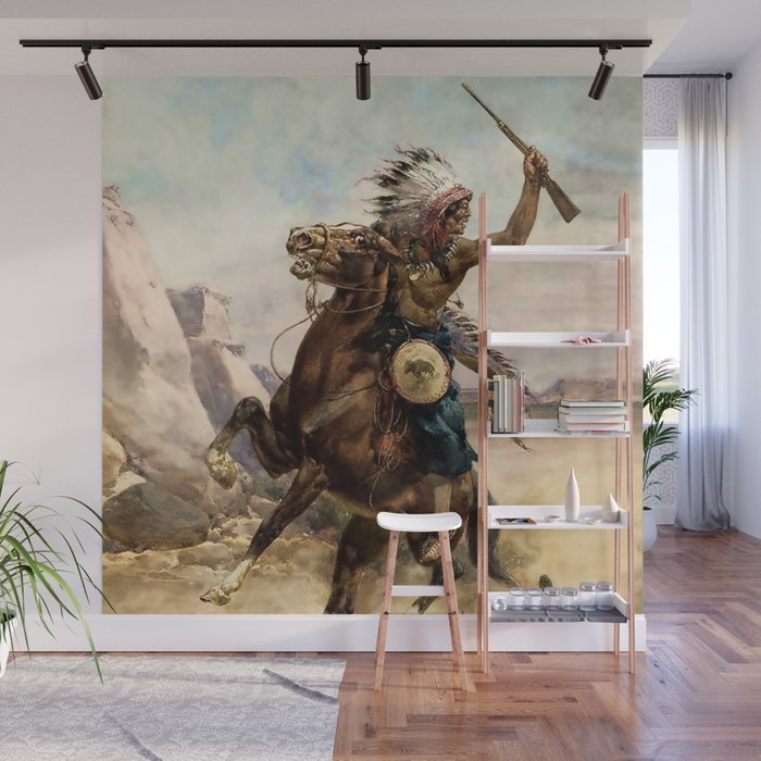 Buffalo Peel and Stick Removable Wallpaper (Western Bison Design)