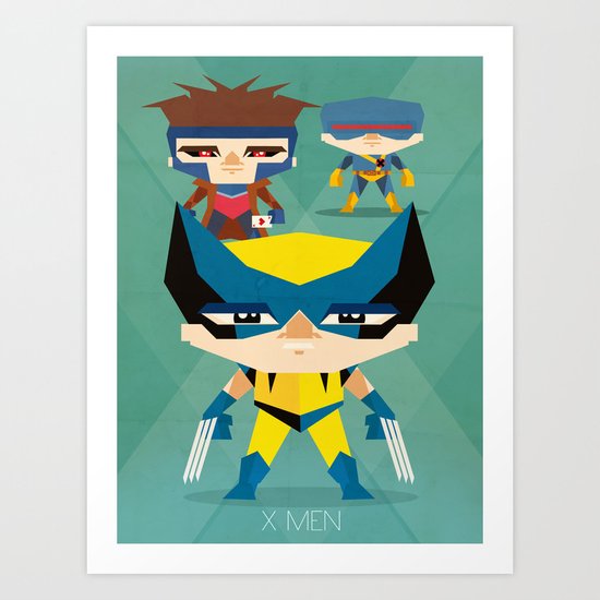X Men fan art Art Print
