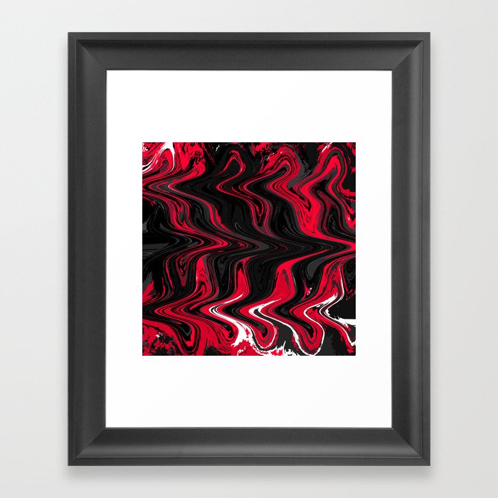 Red Power design Framed Art Print