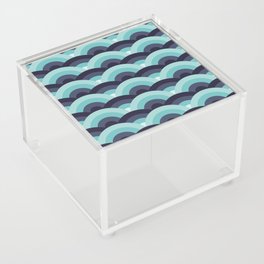 Abstract Scallop Geometric Seamless Pattern Background  Acrylic Box