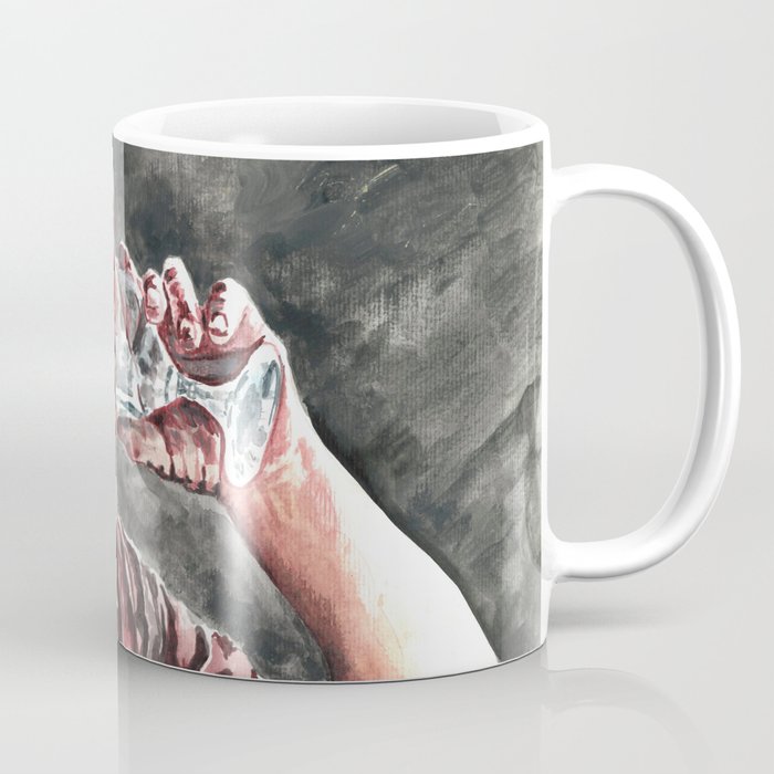 Charles Bukowski acrylic portrait Coffee Mug