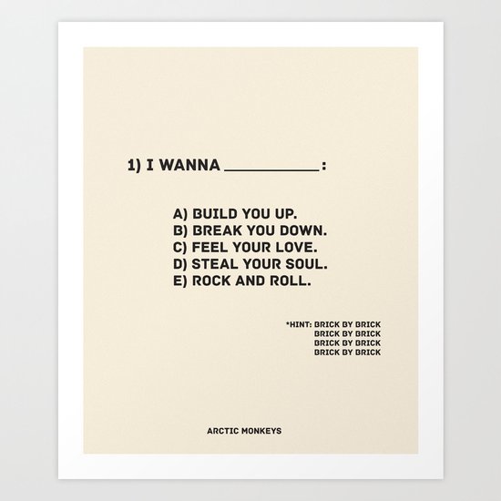 Brick By Brick Art Print