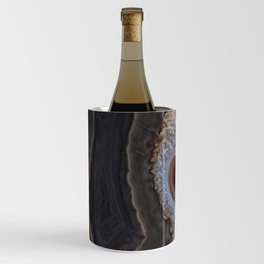 Chocolate colored Agate Crystals Wine Chiller