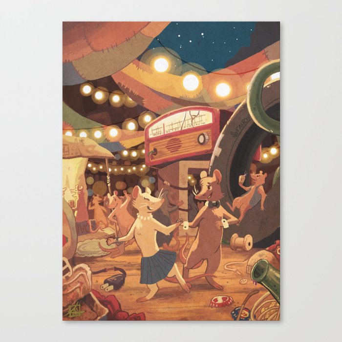 Saturday Night at the Junkpile Canvas Print