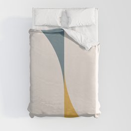 Almond Abstract X Duvet Cover
