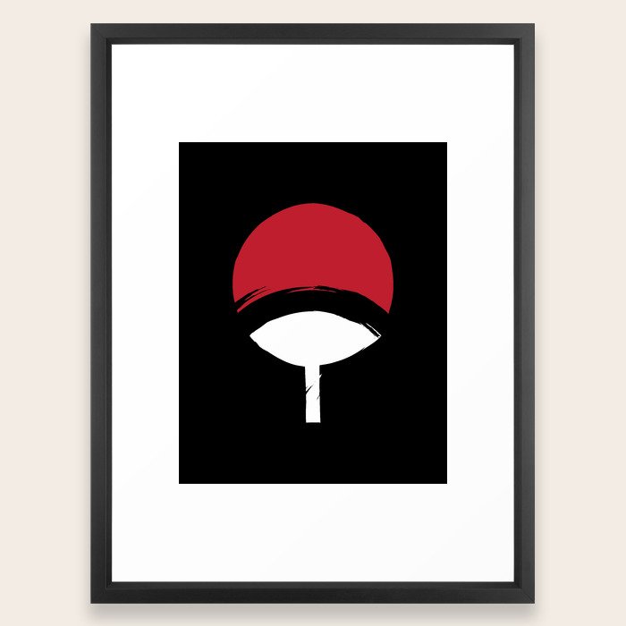 Uchiha Clan Logo Framed Art Print by nycth | Society6