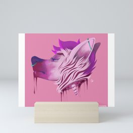 sassy hyena Mini Art Print